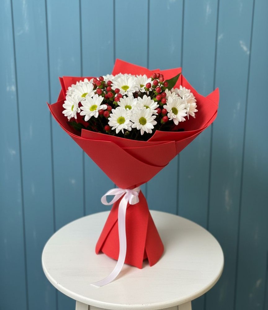 Букет цветов из: Хризантемы в Больших Березниках