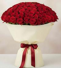 Букет 101 Красная роза Милано в Больших Березниках