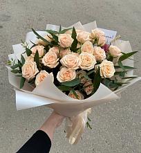 Букет Кремовые розы Латте в Больших Березниках