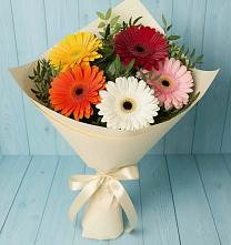 Букет цветов из:  Герберы в Больших Березниках