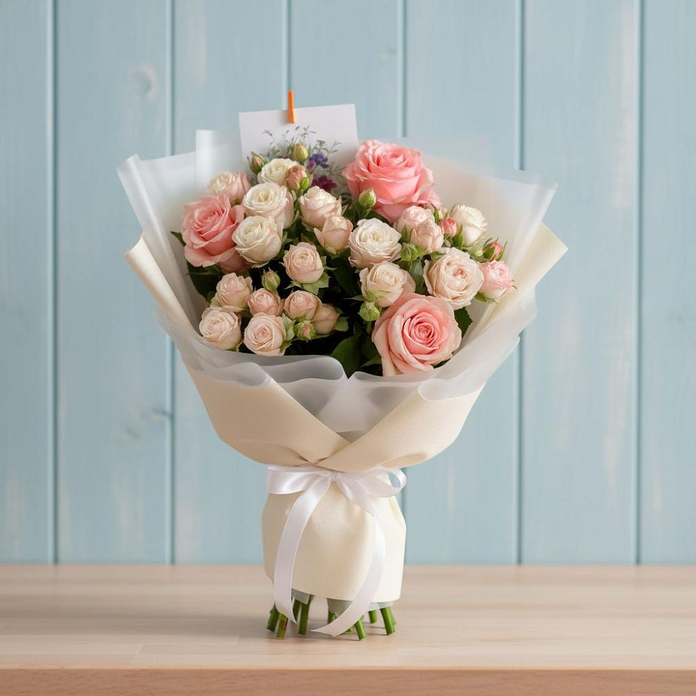 Букет цветов из: Розы в Больших Березниках