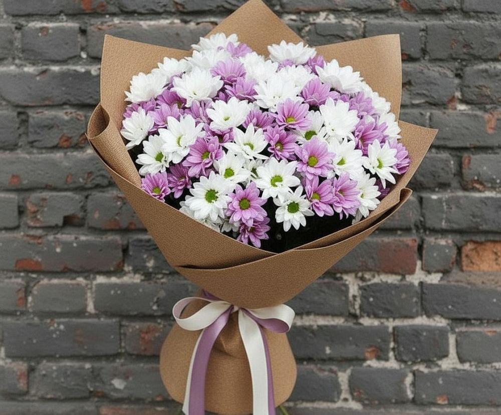 Букет цветов из: Хризантемы в Больших Березниках