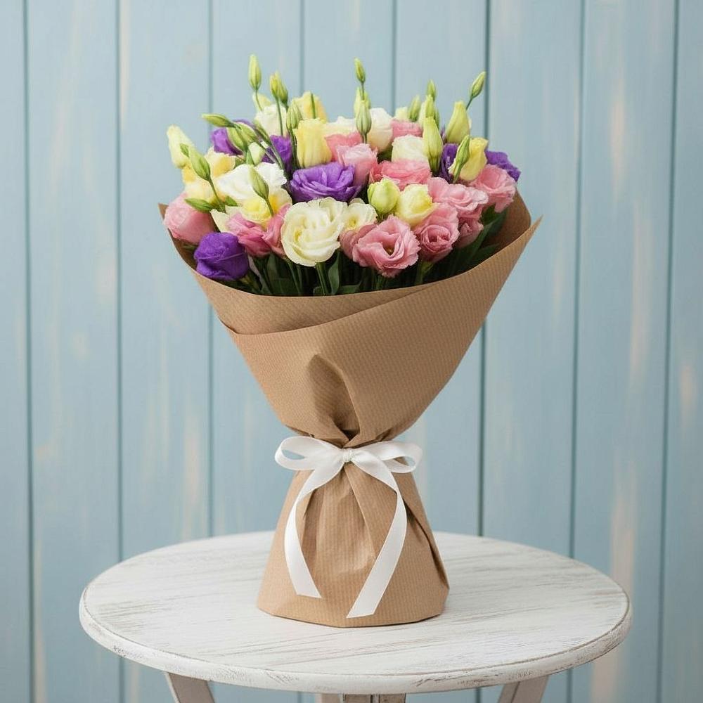 Букет цветов из: Лизиантусы в Больших Березниках