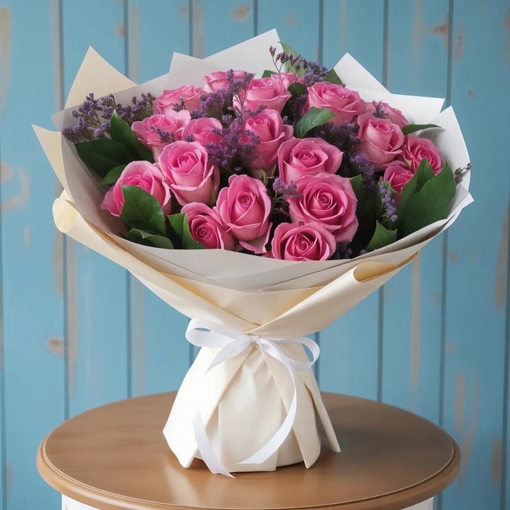 Букет цветов из: Розы в Больших Березниках