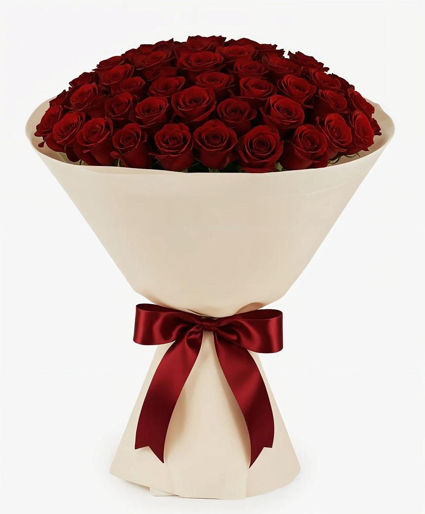 Букет 101 Бордовая роза Блэк Бакарра в Больших Березниках