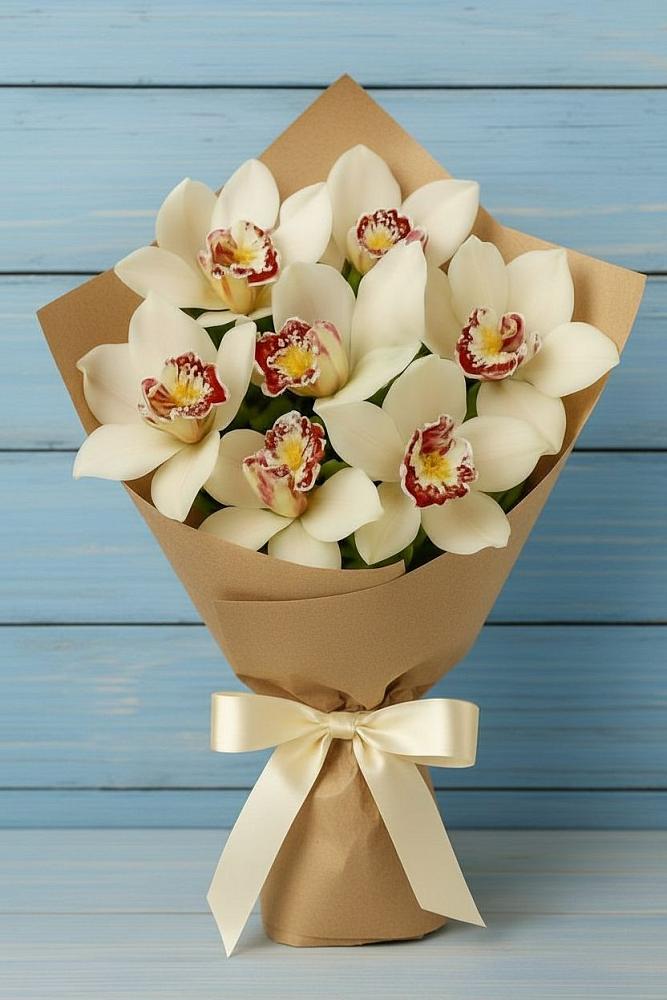 Букет цветов из: Орхидеи и Розы в Больших Березниках