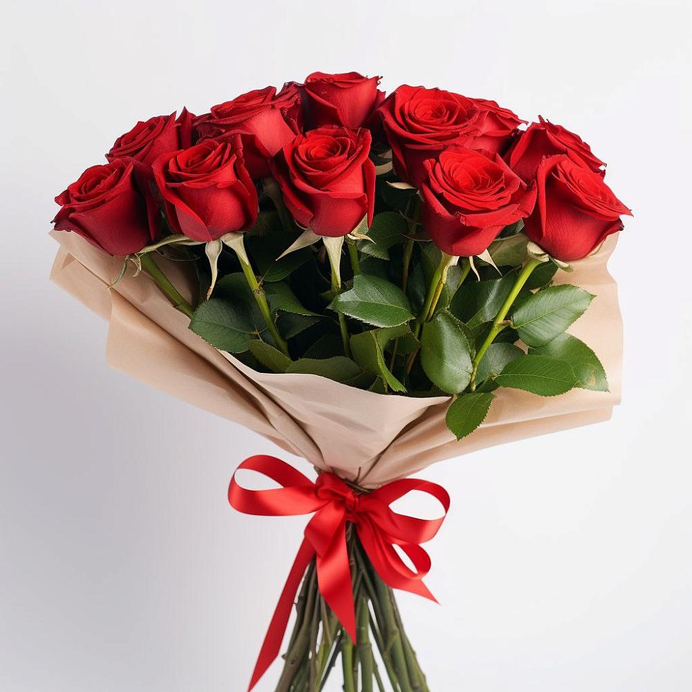 Букет 11 Красных роз Эдлесс Лав в Больших Березниках