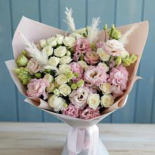 Букет цветов из:  Альстромерии и Розы в Больших Березниках
